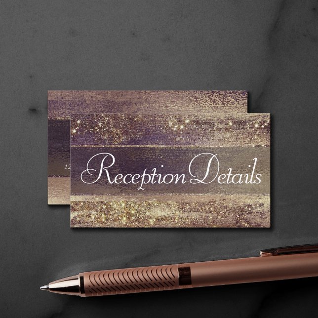 Glitzy Foil | Golden Bronze Copper Glam Recept Tilläggskort (Skapare uppladdad)