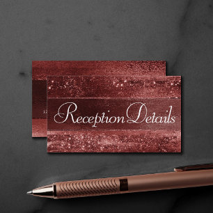 Glitzy Foil Henna Crimson Red Gnistra Recept Tilläggskort