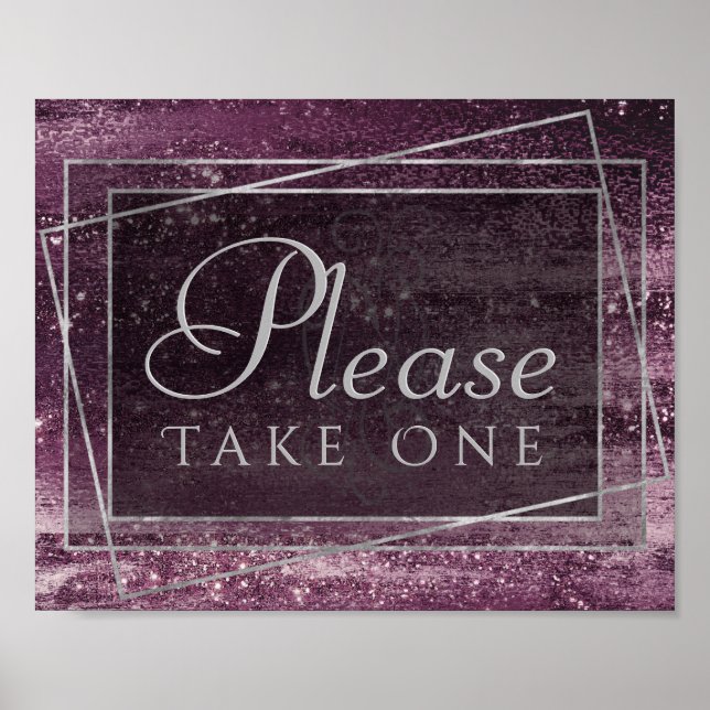 Glitzy Foil | Mauve Rosa Dusty Ro take one Poster (Framsidan)