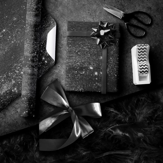 Glitzy Foil | Platinum Silver Faux Chrome Shimmer Presentpapper (Skapare uppladdad)