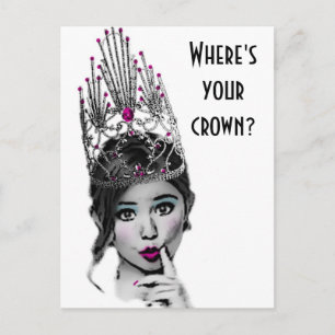 Glitzy Girl Postcards Vykort