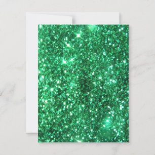 Glitzy Grönt Glitter Inbjudningar