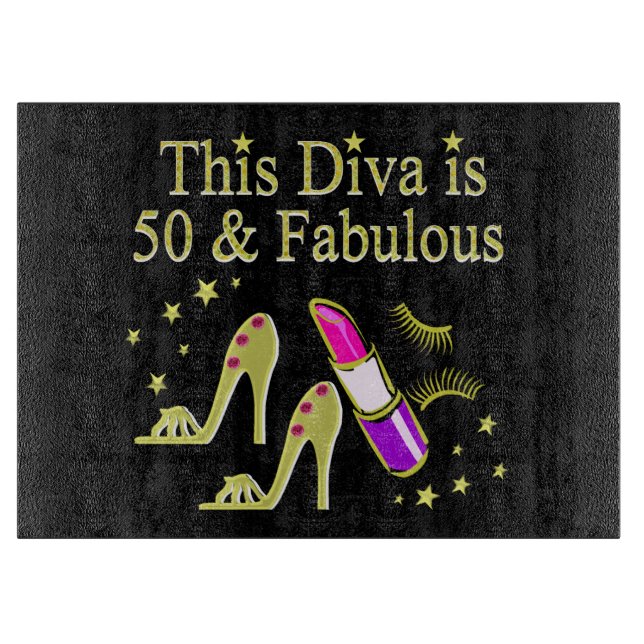 GLITZY GULD 50:E BIRTHDAY DIVA DESIGN (Framsidan)