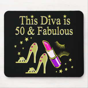 GLITZY GULD 50:E BIRTHDAY DIVA DESIGN MUSMATTA
