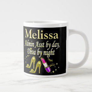 GLITZY GULD ADMIN ASST PERSONLIG MUGG JUMBO MUGG