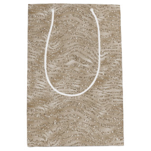 Glitzy Guld Zebra tryck