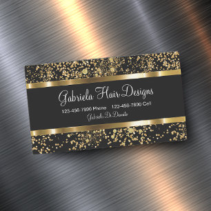 Glitzy Hairdresser Visitkortmagnet