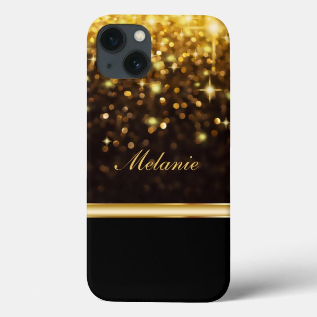 Glitzy iPad Case Monogram Bling (Baksida)