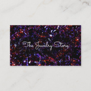 Glitzy Juvelry Store Modern Two Side Visitkort