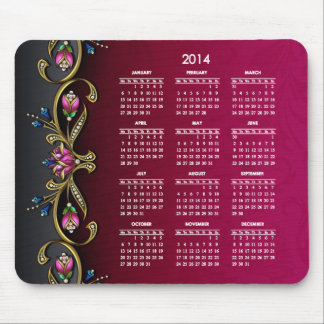 Glitzy kalender för dam 2014 musmatta