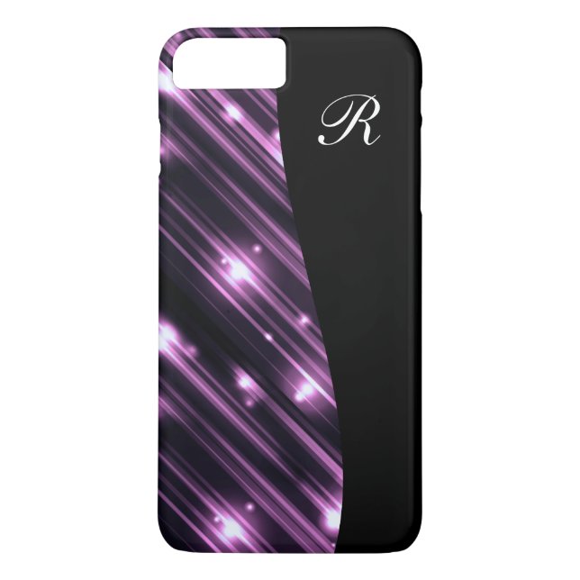 Glitzy Monogram Bling Case-Mate iPhone Skal (Baksida)
