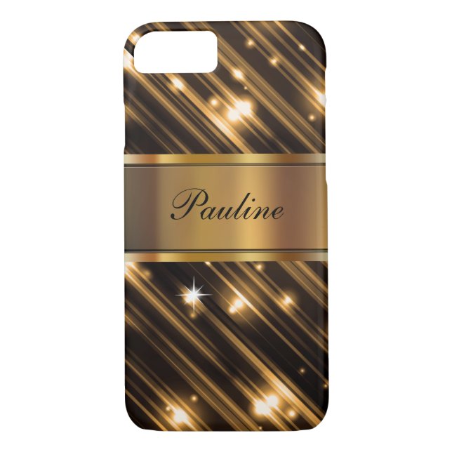 Glitzy Monogram Sparkling Case-Mate iPhone Skal (Baksida)