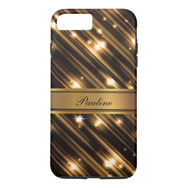 Glitzy Monogram Stil Case-Mate iPhone Skal (Baksida)