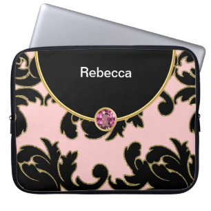Glitzy Monogramlaptop sleeve