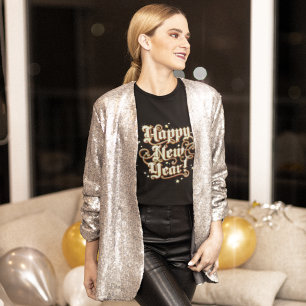 Glitzy New Year Långärmad T-Shirt