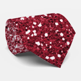 Glitzy Red Ombre Neck Tie Slips
