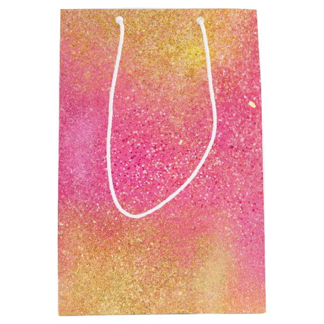 Glitzy Rosa Guld Gnistra och Shine (Framsidan)