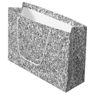 Glitzy Silver Faux Glitter