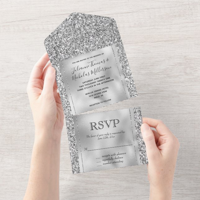 Glitzy Silver Glitter (Avrivbar del)