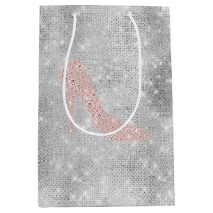 Glitzy Silver Rosa Diamond Heels