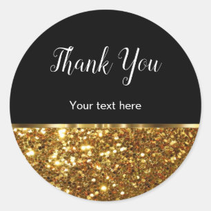Glitzy Tack Sticker-etiketter Runt Klistermärke