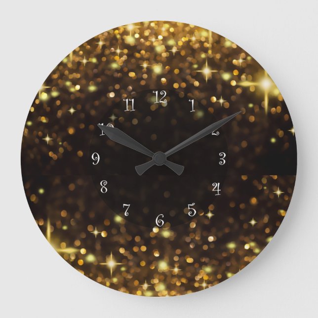 Glitzy Wall Clocks Stor Klocka (Framsida)