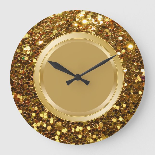 Glitzy Wall Decor Kitchen Clock Stor Klocka (Framsida)