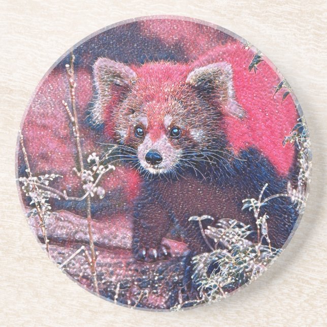 GlitzyAnimal_RedPanda_005 Underlägg (Framsidan)