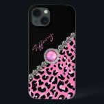 Glitzzy Rosa Jaguar Print Samsung Note 4 Fodral<br><div class="desc">Glamous Samsung Galaxy Note 4 fodral,  svart,  med en rosa och svart taguar-utskrift som löper diagonalt över grund högerna av fodral. Bilder av en diamant gräns,  på kant i jaguarutskriften,  har en rosa- och silver-tongem,  i mitten. Anpassa rosan för dig själv eller som en exakt presentidé.</div>