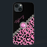 Glitzzy Rosa Jaguar Print Samsung Note 4 Fodral<br><div class="desc">Glamous Samsung Galaxy Note 4 fodral,  svart,  med en rosa och svart taguar-utskrift som löper diagonalt över grund högerna av fodral. Bilder av en diamant gräns,  på kant i jaguarutskriften,  har en rosa- och silver-tongem,  i mitten. Anpassa rosan för dig själv eller som en exakt presentidé.</div>