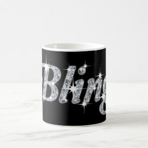 Gliz & Glam Faux Diamond 'Bling' Design Kaffemugg