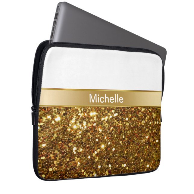 Glizty Monogramlaptop sleeve (Framsidan Höger)
