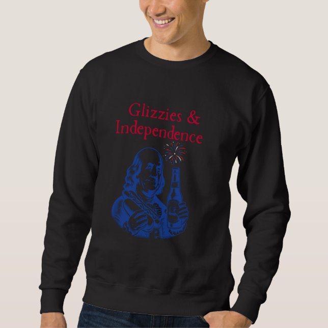 Glizzies Shirt, 4 juli Lång Ärmad Tröja (Framsida)