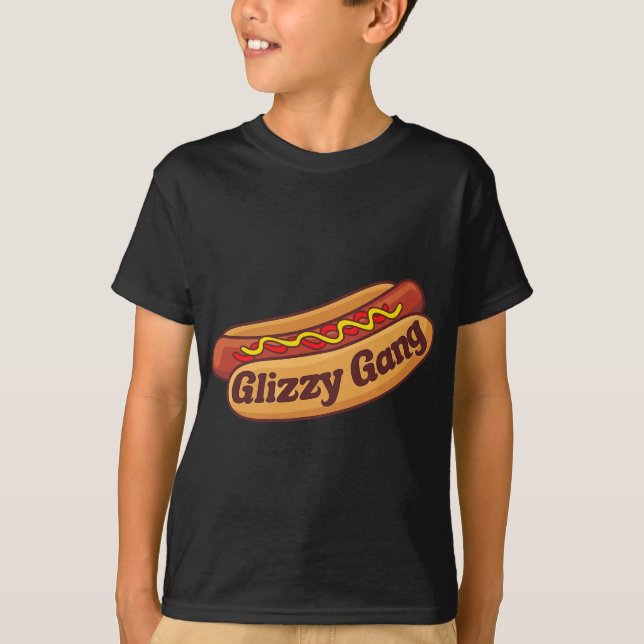 Glizzy Gang - Gladiator Gobbler Funny Hett hund T Shirt (Framsida)
