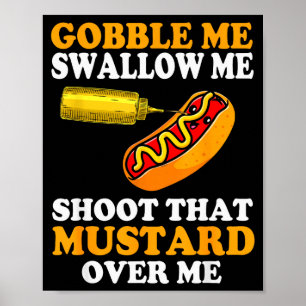 Glizzy Gobbler Rolig Glizzy Meme Hot Dog Älskare M Poster
