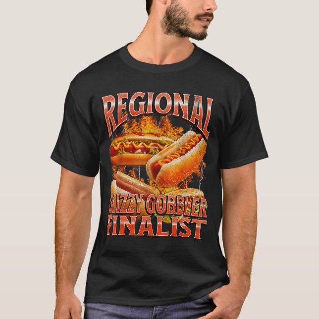 Glizzy Gobbler Rolig Wiener Korv Meme Bootleg G T Shirt (Framsida)