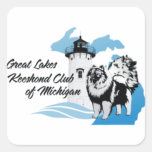 GLKCM Merchandise Fyrkantigt Klistermärke (Framsida)