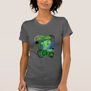 Global Återvinna Träd Continents Earth Tröja