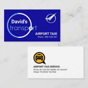 Global Blue Orbit Airport Taxi Visitkort