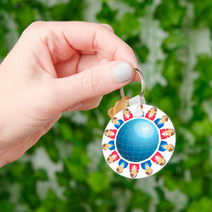 Global Business Manar and Women Keychain Nyckelring