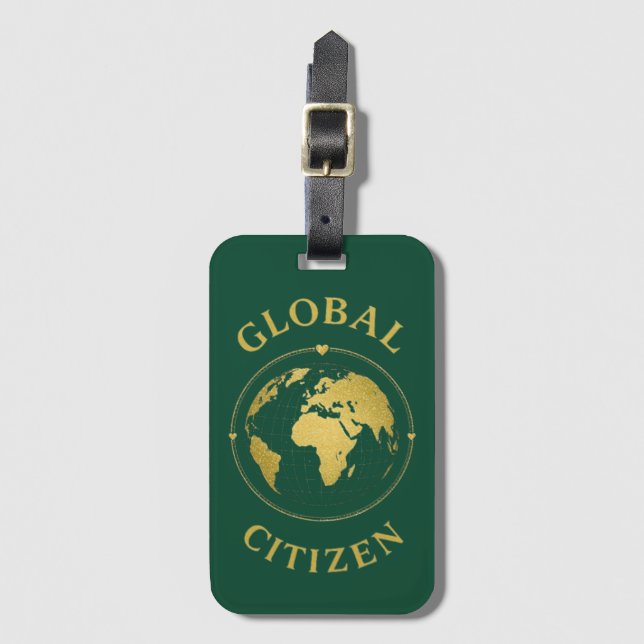 Global Citizen Bagagebricka (Framsida vertikal)