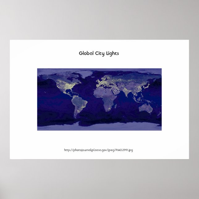 Global City Ljus Poster (Framsidan)