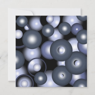 Global Concentric Circle Orbital Abstrakt Art Anteckningskort
