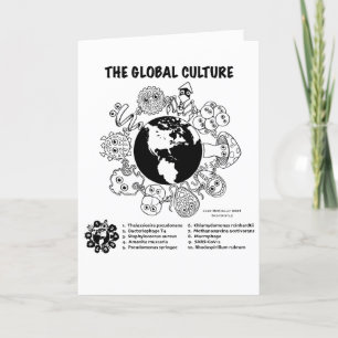 Global Culture Microbiology-mappkort Tack Kort