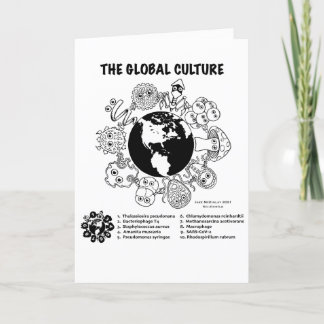 Global Culture Microbiology-mappkort Tack Kort
