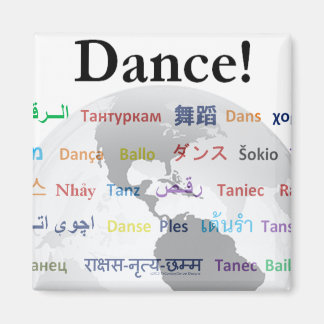 Global Dance - The Global Language (Anpassadet) Magnet