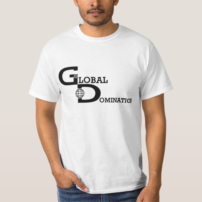 Global dominans - skifte tee shirt (Framsida)