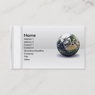 Global Earth Visitkort