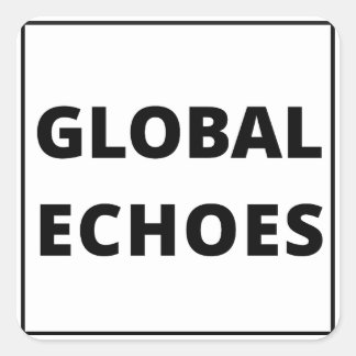 Global Echoes Sticker Fyrkantigt Klistermärke