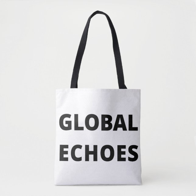 Global Echoes Tote Bag Tygkasse (Framsida)